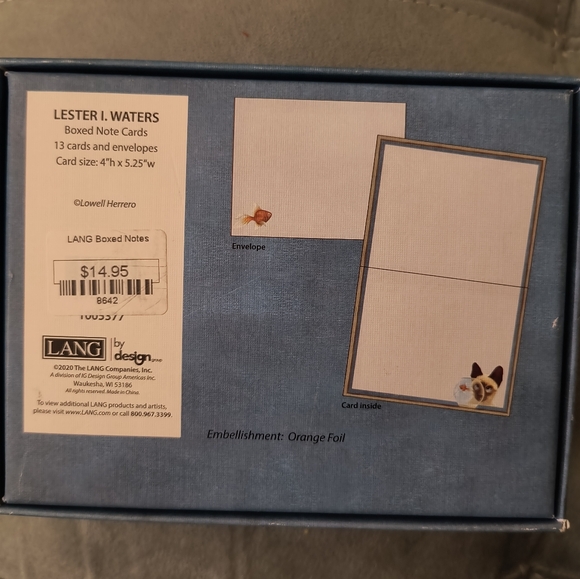 Siamese cat note cards with envelopes new in box - Picture 2 of 7